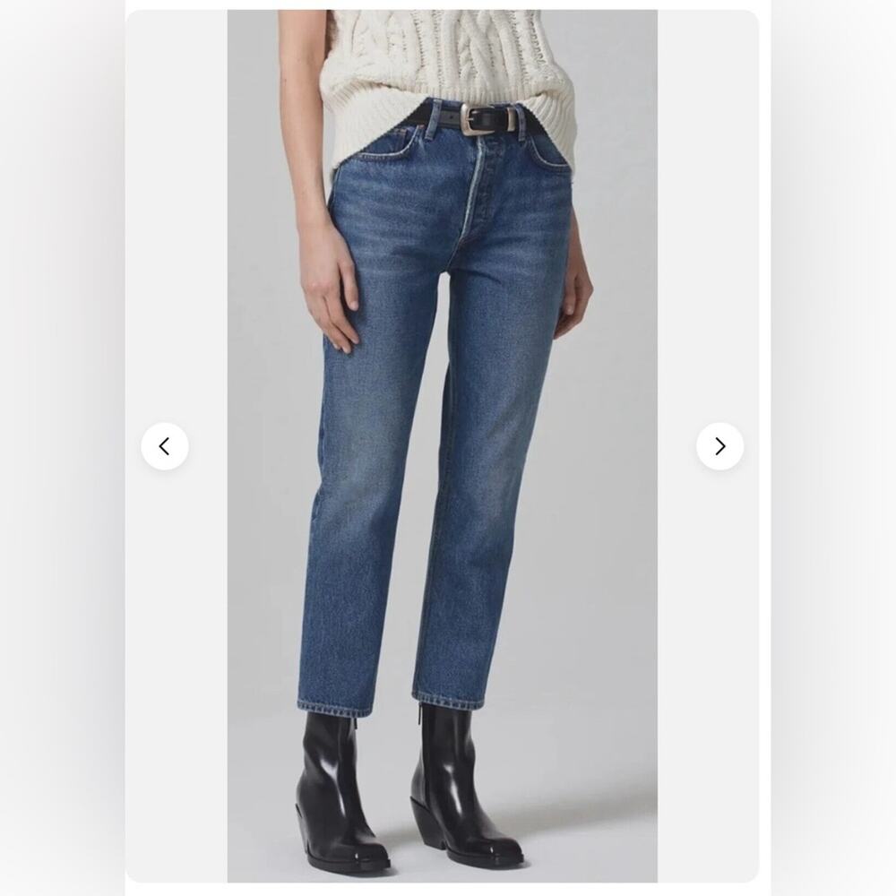 Citizens Of Humanity Charlotte Blue Straight Leg Jeans